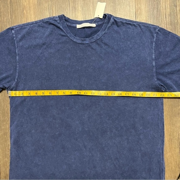 NWT Double Zero Men’s Dark Blue Crew Neck Short Sleeves Tee Shirt Size M - Picture 9 of 9